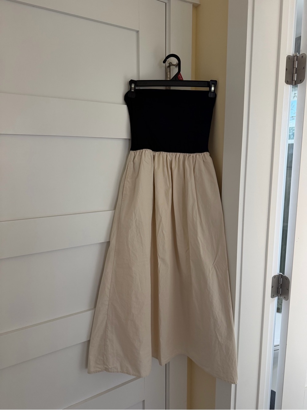 Sincerely Jules Black and Cream A-Line Maxi Skirt